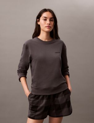 Modern Cotton Holiday Sleep Shorts, Buffalo Check Ashford Grey
