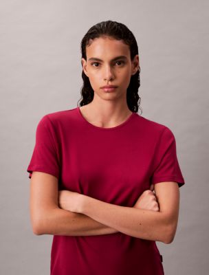 Ultra Soft Modal Relaxed T-Shirt, Beet Red