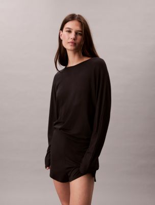 Ultra-Light Lounge Dolman T-Shirt , Black