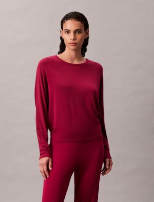 Ultra-Light Lounge Dolman T-Shirt , Beet Red