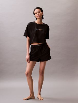 Pride Boxy Cropped Sleep T-Shirt + Shorts, 