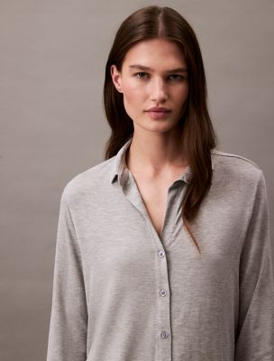 Женские рубашки Calvin Klein Ultra Soft Modal Button-Down Shirt — фото 2