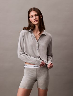 Женские рубашки Calvin Klein Ultra Soft Modal Button-Down Shirt — фото 5