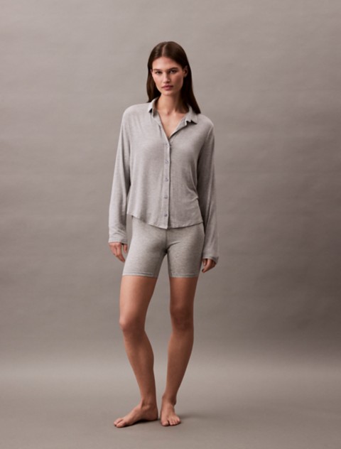Женские рубашки Calvin Klein Ultra Soft Modal Button-Down Shirt