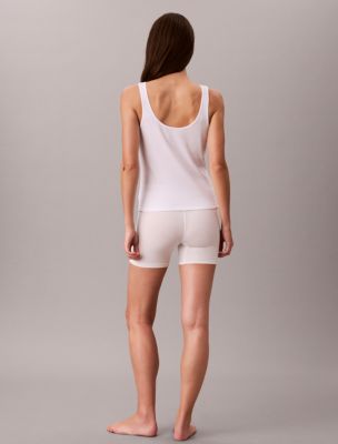 Женские топы Calvin Klein Rib Cotton 3-Pack Tank Top, цвет: Чёрный / Яркий белый — фото 6