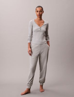 Cotton Terry Blend Sleep Jogger, Grey Heather