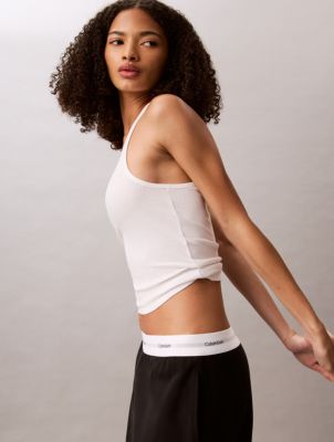 Пижамные брюки, с логотипом, хлопок, джерси — Calvin Klein, цвет: Чёрный — фото 4