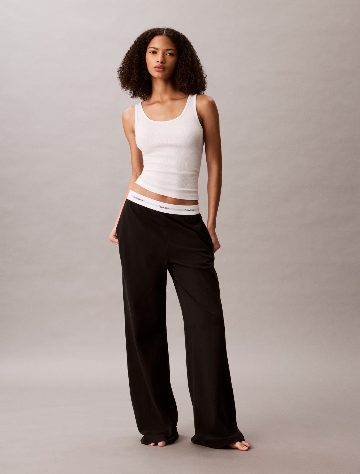 Logo Cotton Jersey Sleep Pant