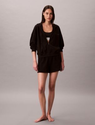 Женские худи Calvin Klein Logo Cotton Jersey Full Zip — фото 2