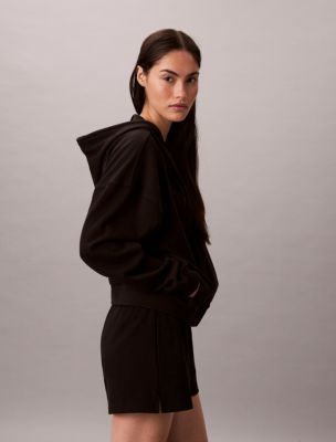 Женские худи Calvin Klein Logo Cotton Jersey Full Zip — фото 4