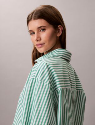 Сорочка Poplin, укороченный, хлопок — Calvin Klein — фото 4