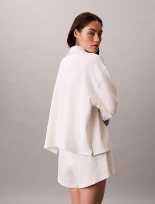 Женские худи Calvin Klein Heritage Classic Jersey Polo Sweatshirt — фото 3