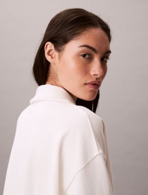 Женские худи Calvin Klein Heritage Classic Jersey Polo Sweatshirt — фото 5