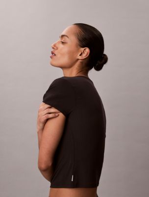 Женские футболки Calvin Klein Modal Stretch Drop Needle Baby Tee — фото 4