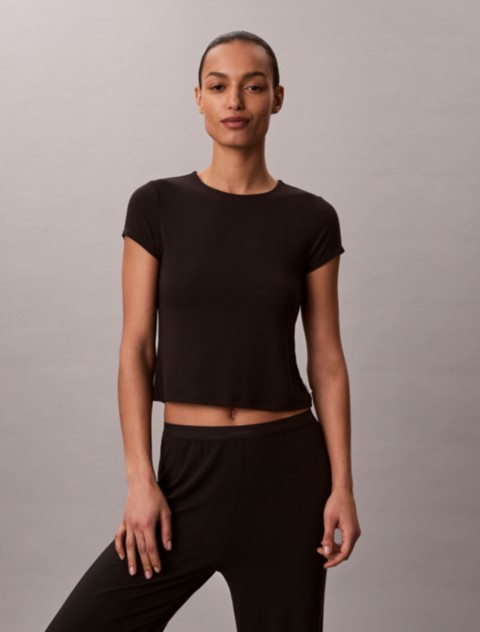 Женские футболки Calvin Klein Modal Stretch Drop Needle Baby Tee