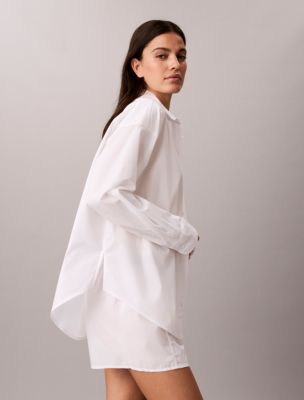 Сорочка Script, хлопок — Calvin Klein, цвет: Белый — фото 4