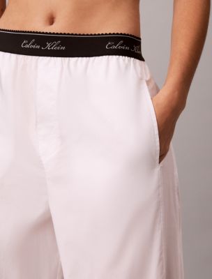 Пижамные брюки Script для мужчин, хлопок — Calvin Klein, цвет: Белый — фото 4