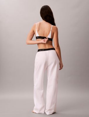 Пижамные брюки Script для мужчин, хлопок — Calvin Klein, цвет: Белый — фото 5