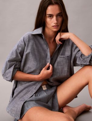 Сорочка Chambray Button-Down — Calvin Klein — фото 5