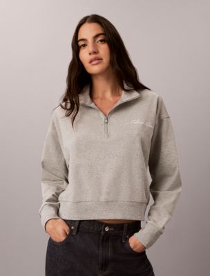 Logo Cotton Jersey Sleep Sweatshirt, B10 Grey Heather