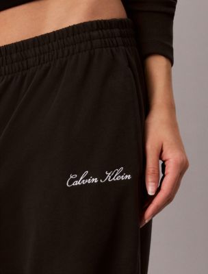 Женские брюки Calvin Klein Logo Cotton Jersey Sleep Sweatpants — фото 3