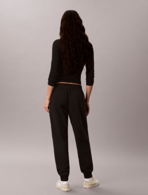 Женские брюки Calvin Klein Logo Cotton Jersey Sleep Sweatpants — фото 4