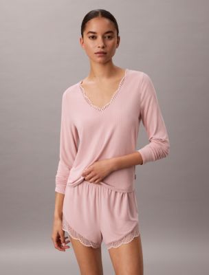 Ultra Soft Modal Lace Sleep Top, Subdued    