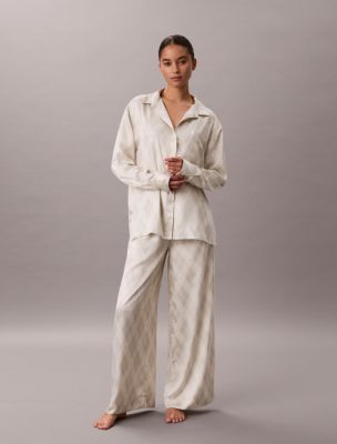 Пижамные брюки Sheen, атлас — Calvin Klein, цвет: С ромбами