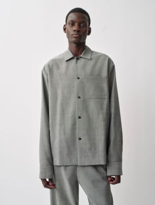 Atlas Woven Shirt, Grey Stone