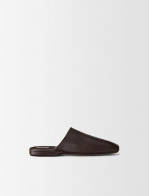 Hugh Leather Slipper, Espresso