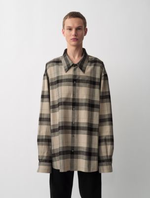 Blakely Plaid Button-Down Shirt, Black