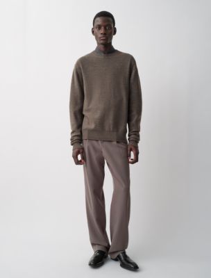 Byron Crewneck Sweater, Fudge Melange