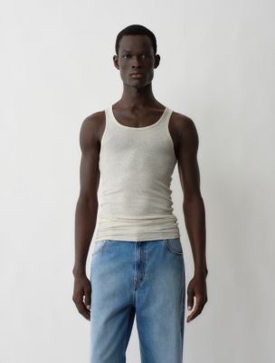 Walter Tank Top, Oyster Melange