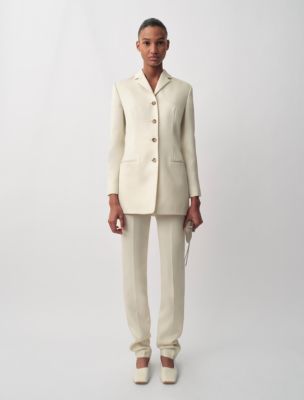 Lucia Slim Trousers, Seedpearl