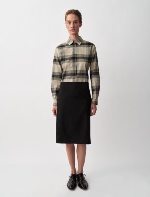 Luna Pencil Skirt, Black