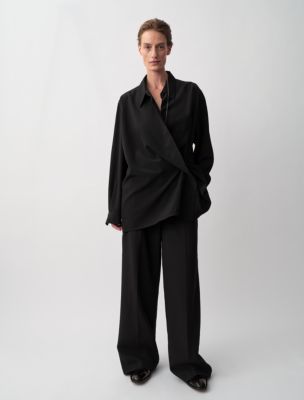 Simone Wide Leg Trousers, Black