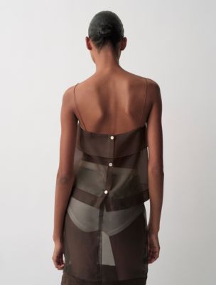 sheer tank top dress WAVE TANK DRESS SHEER Gradient / XLarge