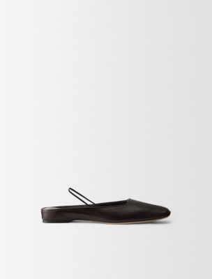 Aleah Leather Ballerina Flat, Currant