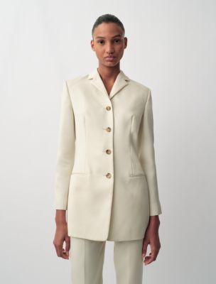Adrian Slim Blazer, Seedpearl