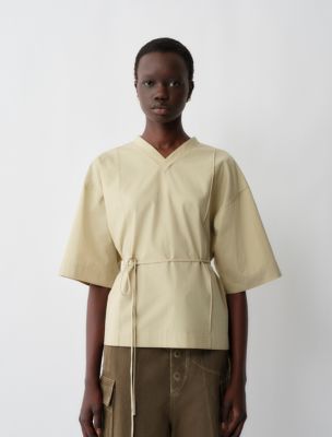 Lynn Wrap Top, Eucalyptus