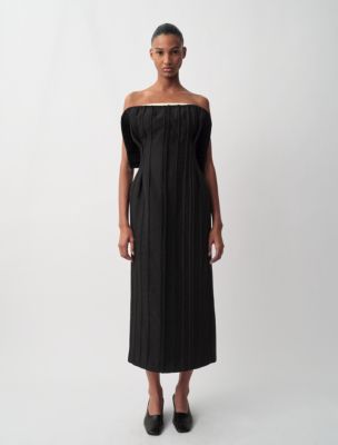 Beatrix Strapless Dress, Black