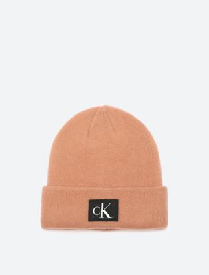 Monogram Logo Beanie, Dusty Rose