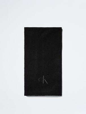 Monogram Logo Scarf, Ck Black