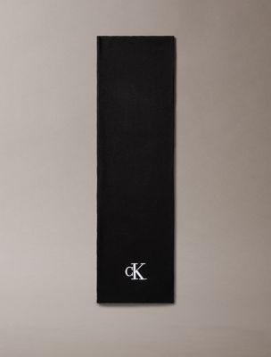 Monogram Logo Scarf, Black