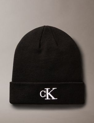 Monogram Logo Beanie, Black