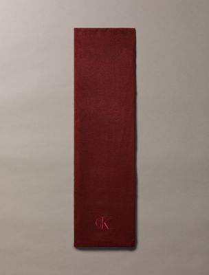 Embroidered Monogram Logo Scarf, Rustic Root