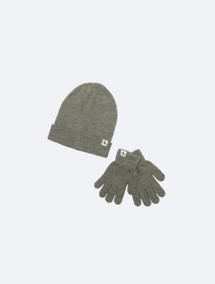 Kids' Beanie and Gloves Set, Medium Grey Heather